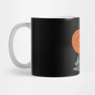 Cute pumpkin head monster Mug